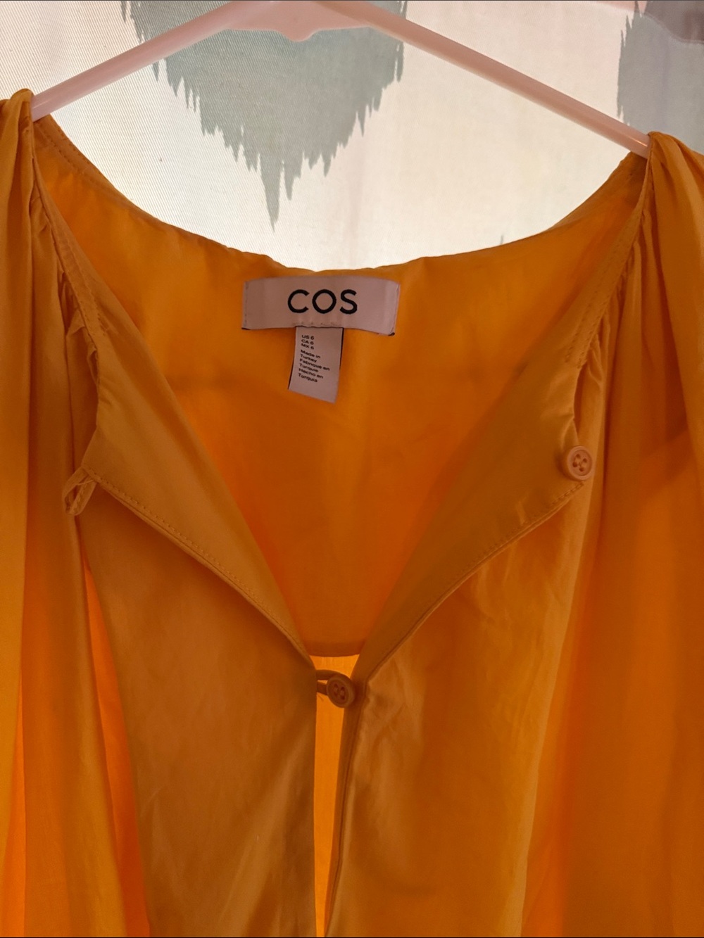 COS Mustard Yellow Tiered Maxi Dress - Picture 2 of 6